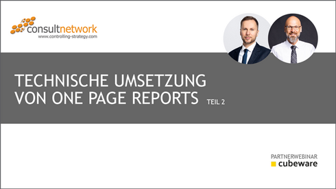 Webinaraufzeichnung: Technische Umsetzung von ONE PAGE Reports - Teil 2