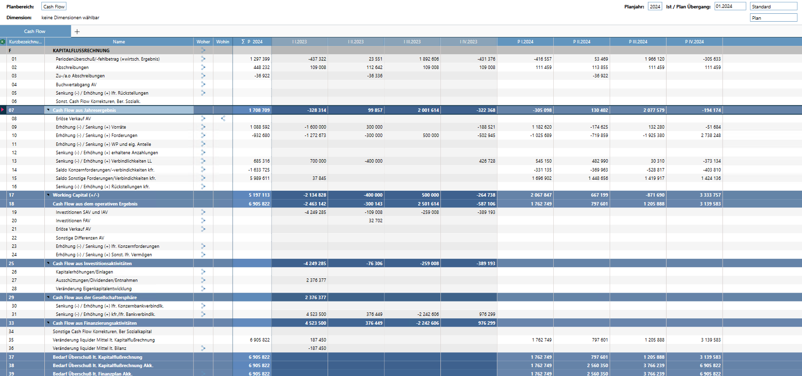 BusinessPlanner: Cashflow