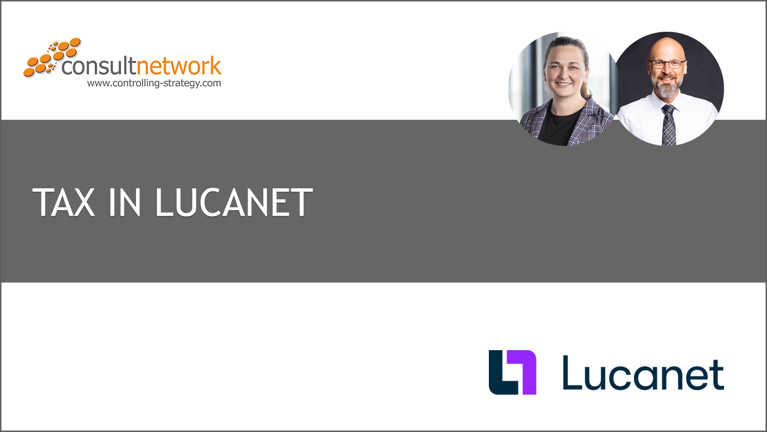 Webinaraufzeichnung Tax in Lucanet